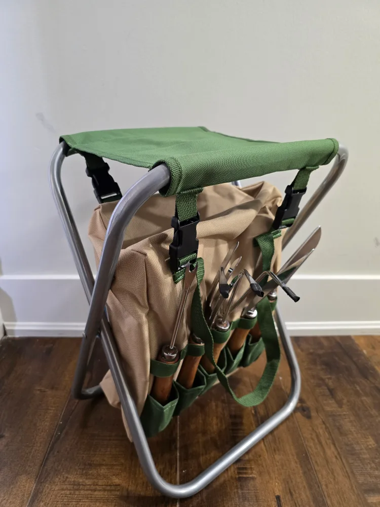 [BRAND NEW] Gardening Set with Folding Stool thumbnail