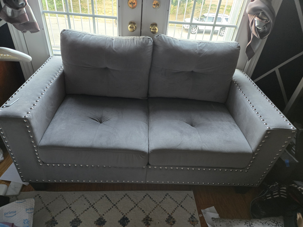 Grey Loveseat Sofa