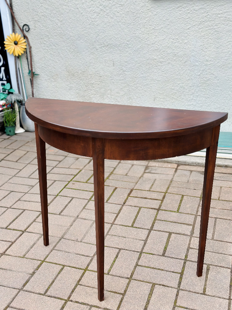 Solid wood console table