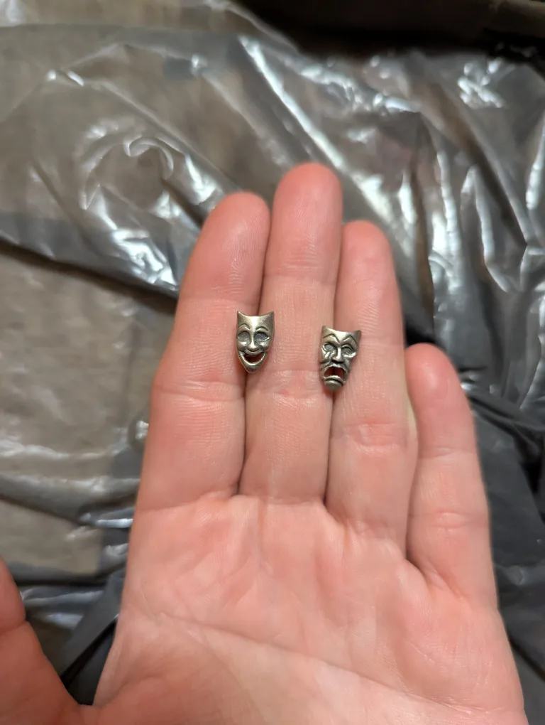 Theatre Masks Stud Earrings thumbnail