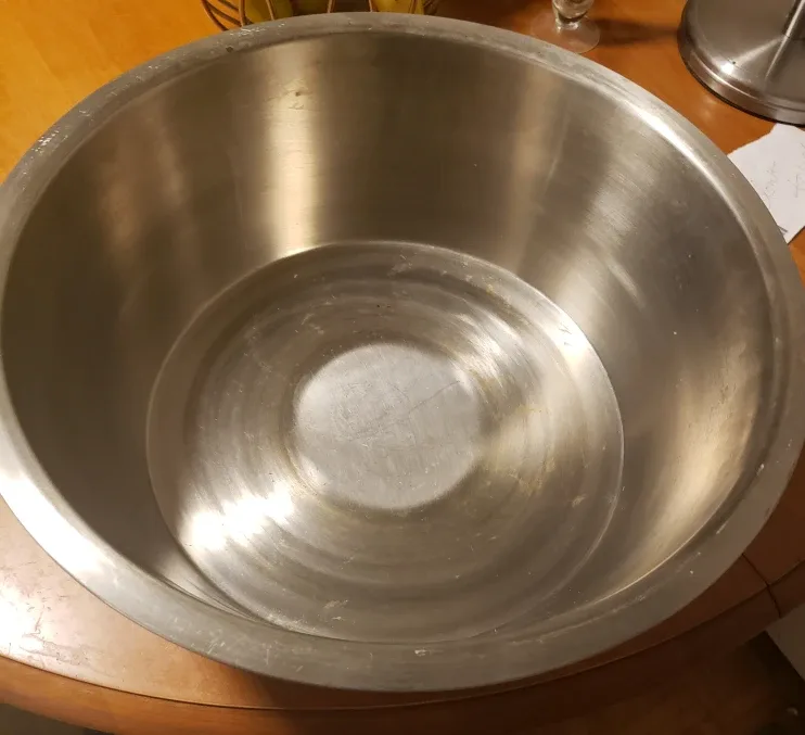 very big Stainless Steel Mixing Bowl. thumbnail