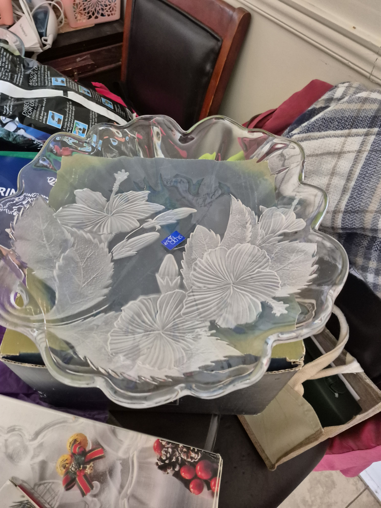 Mikasa Crystal Serving Dish