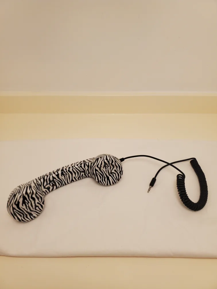 💚Zebra Print telephone Handset 🥕 image indicator(5)