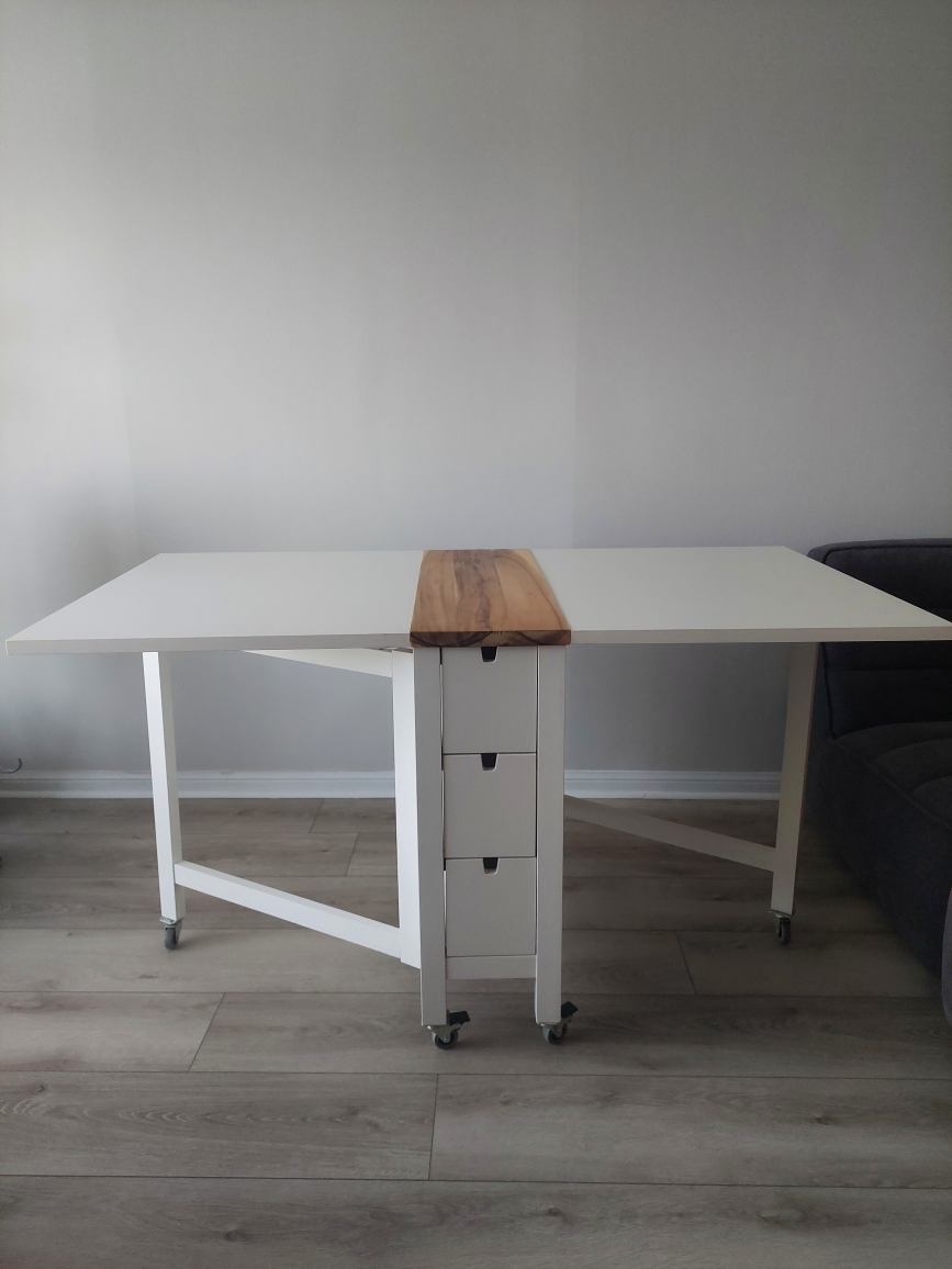 IKEA Norden Gateleg Table - White/Birch