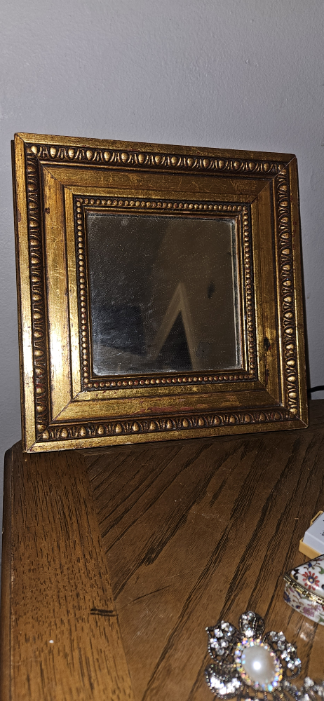 Small Decorative Gold Framed Mirror