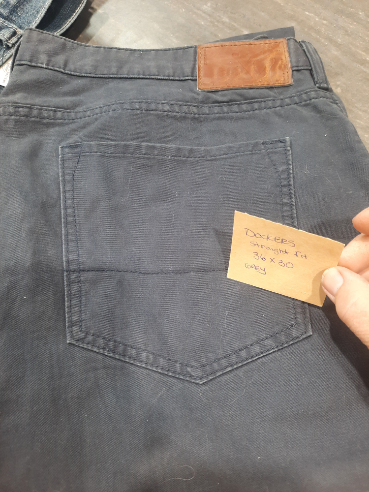 Dockers Straight Fit Pants 36x30 - Grey
