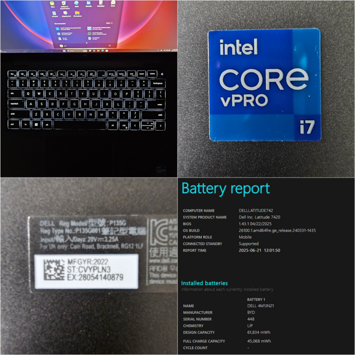 Dell Latitude 7420 Laptop - i7, 32GB RAM, 1TB SSD, Win11Pro - photo 3