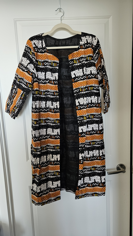 Patterned Duster Jacket and shorts set, Size Medium (6-8) - photo 2