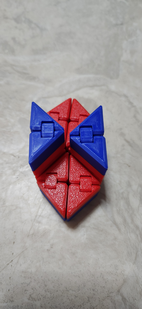 Red and Blue Infinity Cube Fidget Toy - photo 4