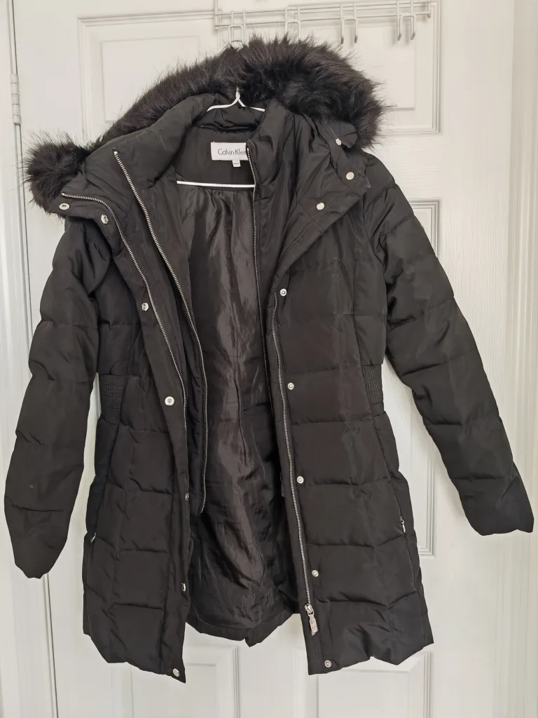 Calvin Klein Black Winter Coat thumbnail