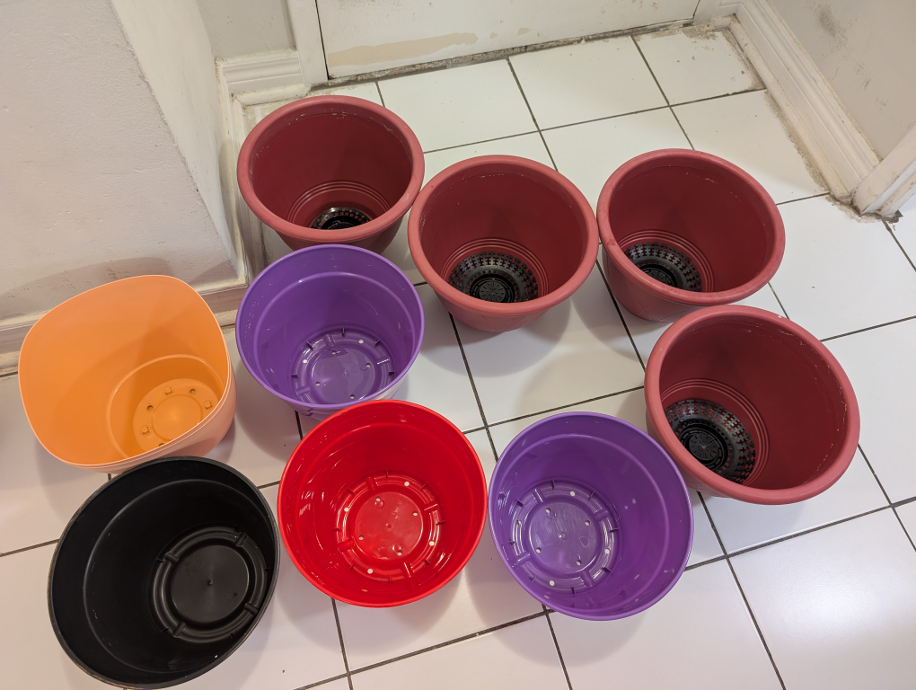 Assorted Flower Pots