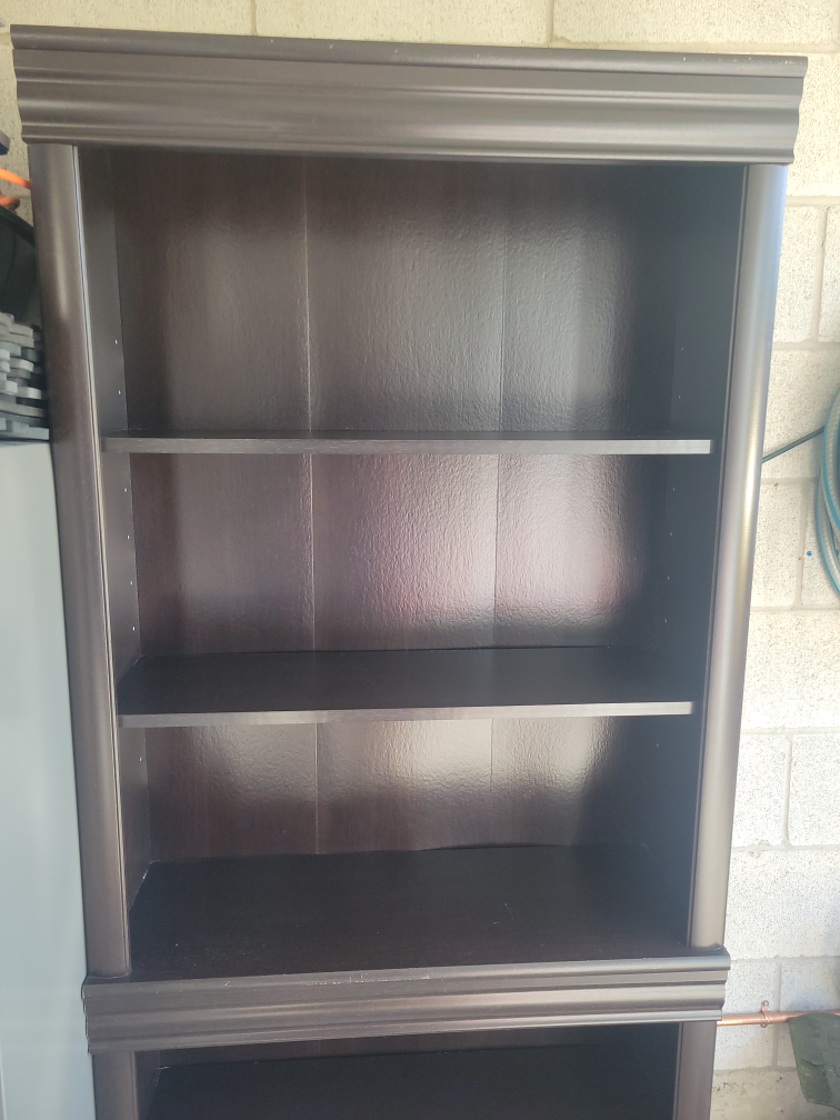 Dark Brown Wooden Bookcase - photo 2