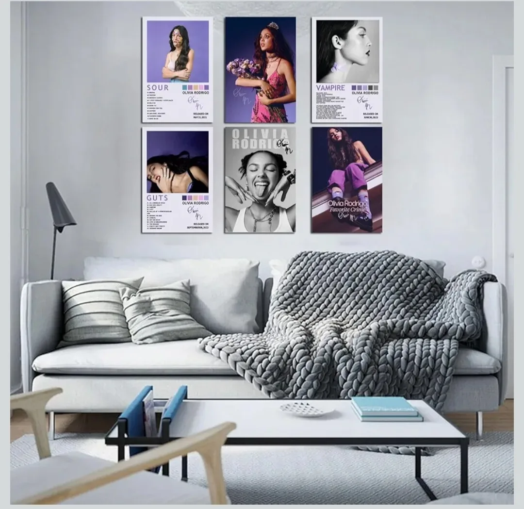 Olivia Rodrigo Canvas Posters - Set of 6 image indicator(7)