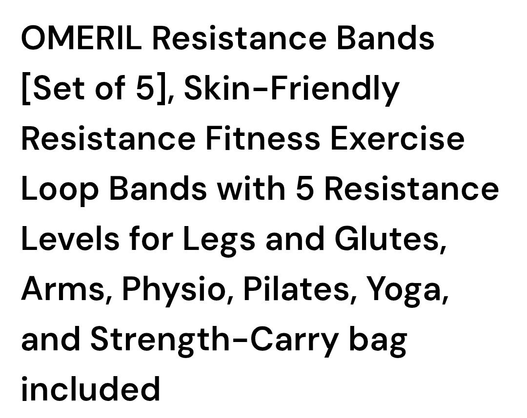 OMERIL Resistance Bands Set - photo 2