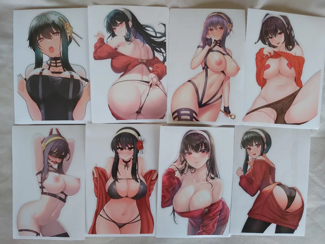 Spy X Family Anime Vinyl Waterproof Waifu stickers thumbnail