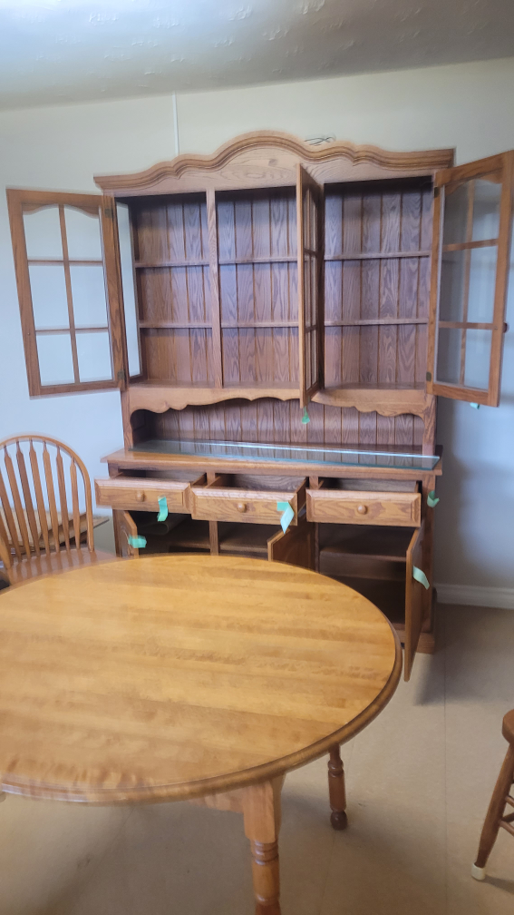Buffet & Hutch, Oak Dining Room Set