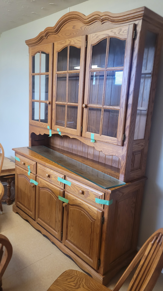 Buffet & Hutch, Oak Dining Room Set - photo 4