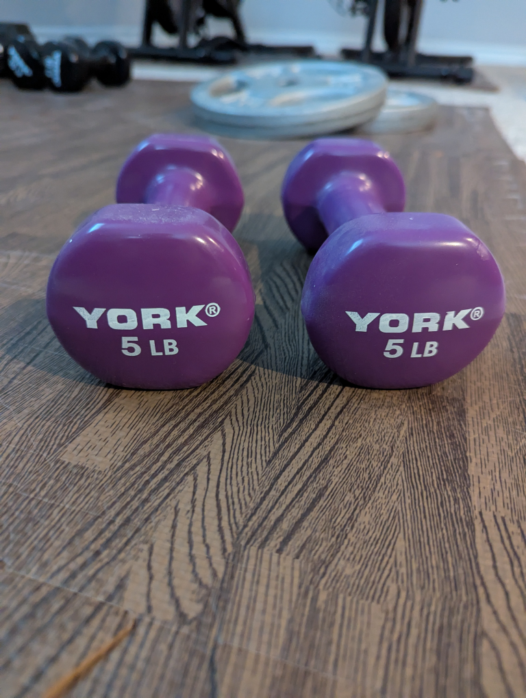 Pair of York 5lb Dumbbells