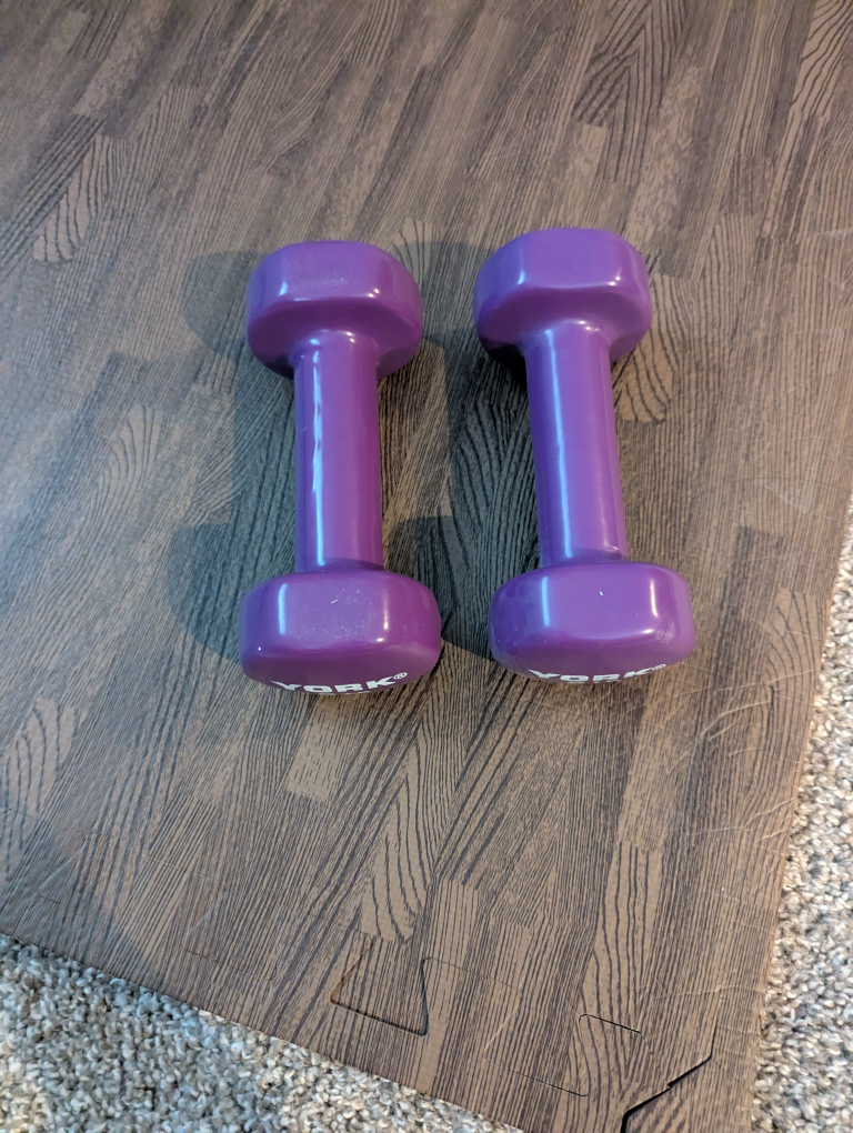 Pair of York 5lb Dumbbells - photo 2