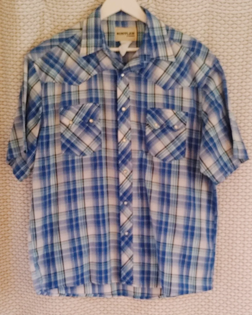Rustler by Wrangler Plaid Western Shirt thumbnail