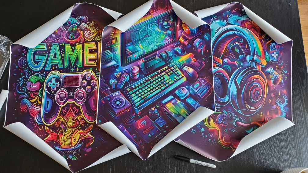 Gamer Wall Art Canvas Posters (Set of 3) image indicator(2)