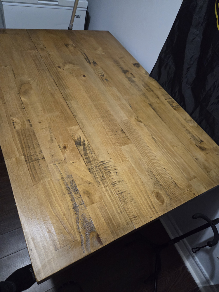 Wood Top Dining Table