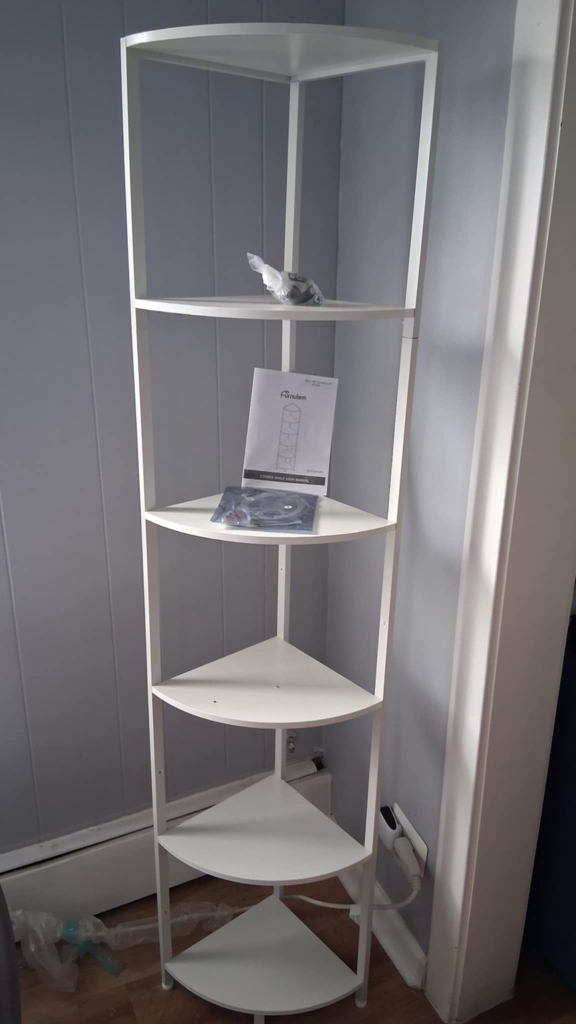 White Corner Shelf