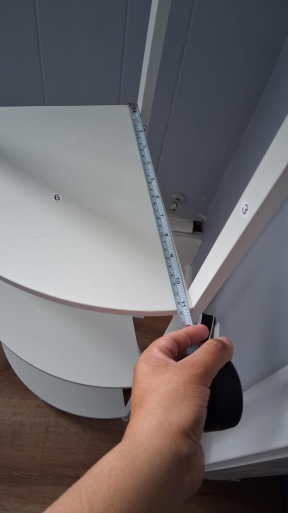 White Corner Shelf - photo 2