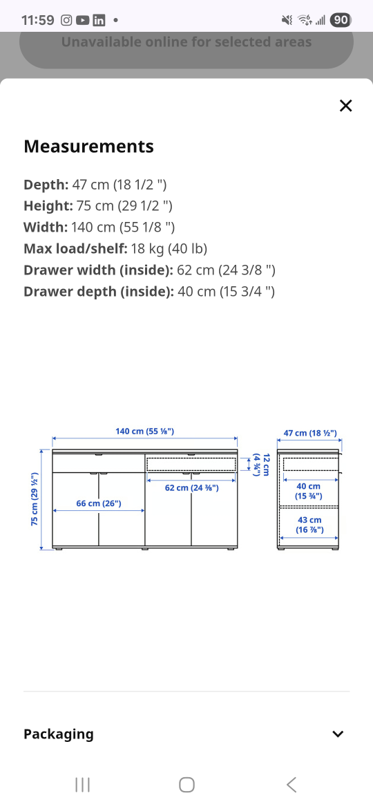 Ikea Sideboard - photo 2