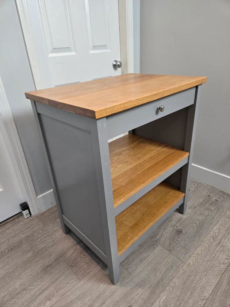 newly refinished butcher block kitchen island ikea tornviken image indicator(3)