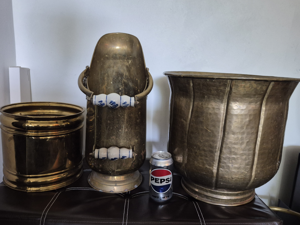 Vintage Brass Planters And Umbrela holders - photo 3
