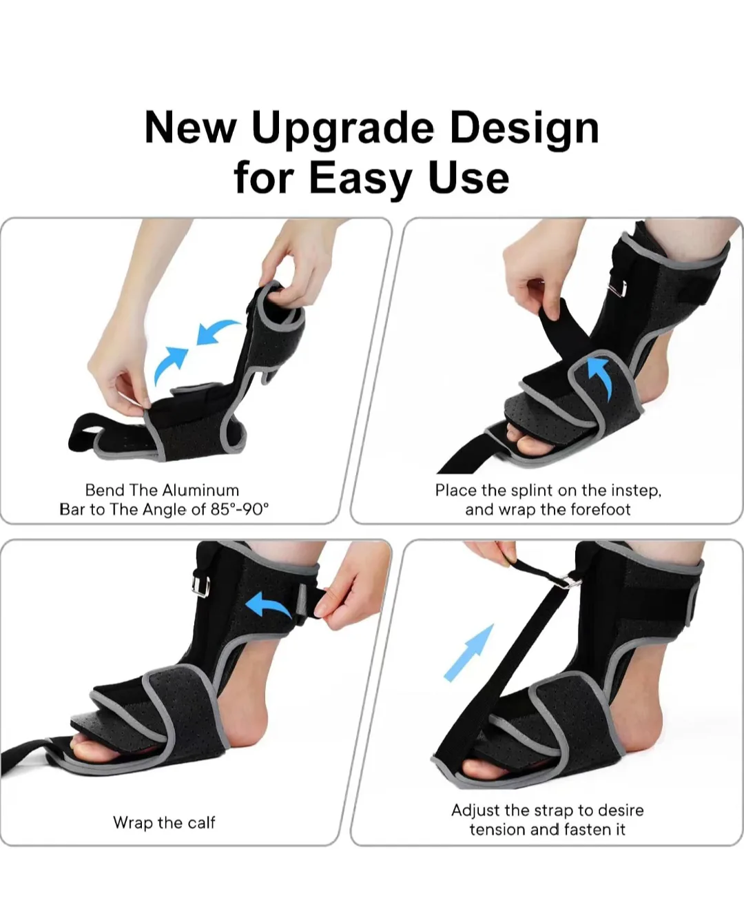 Plantar Fasciitis Night Splint with Massage Ball image indicator(4)