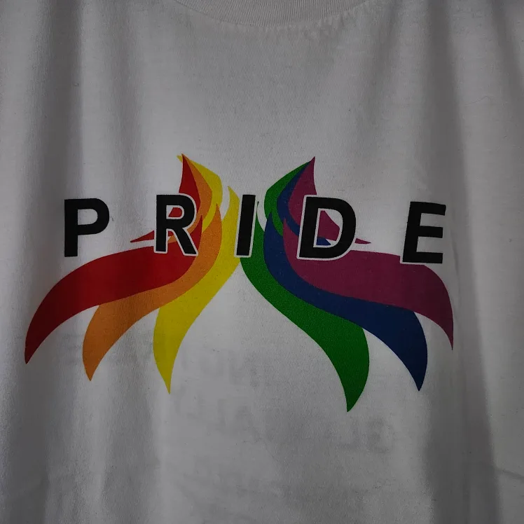 3 PRIDE T-SHIRTS. #L Gender Neutral. $5-$10 image indicator(8)
