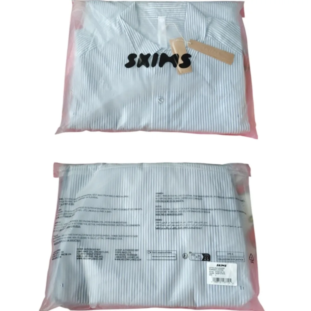 SKIMS Cotton Striped Oversized Sleep Set image indicator(10)