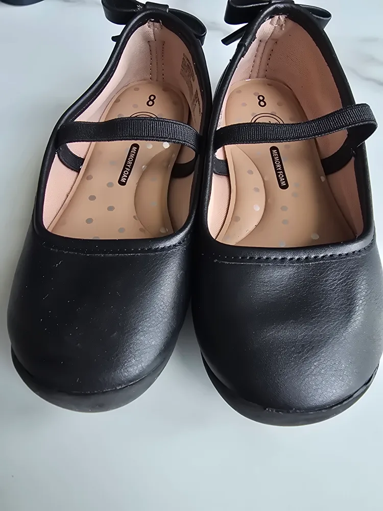 Kids Black ballet flats, size 8 image indicator(2)