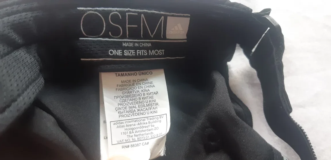 Adidas Black Cap - One Size Fits Most image indicator(4)