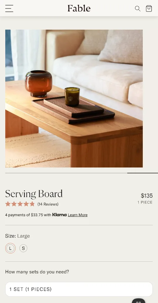 Fable Serving Board - Large thumbnail