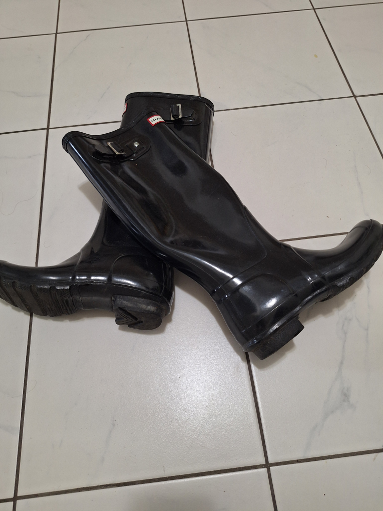 Hunter Black Glossy Rain Boots - photo 4