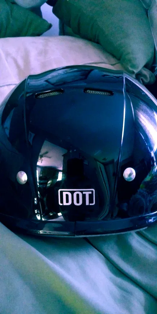 Three DOT Helmet - Black/ Two Adult Size Sm and Child Size Lg thumbnail