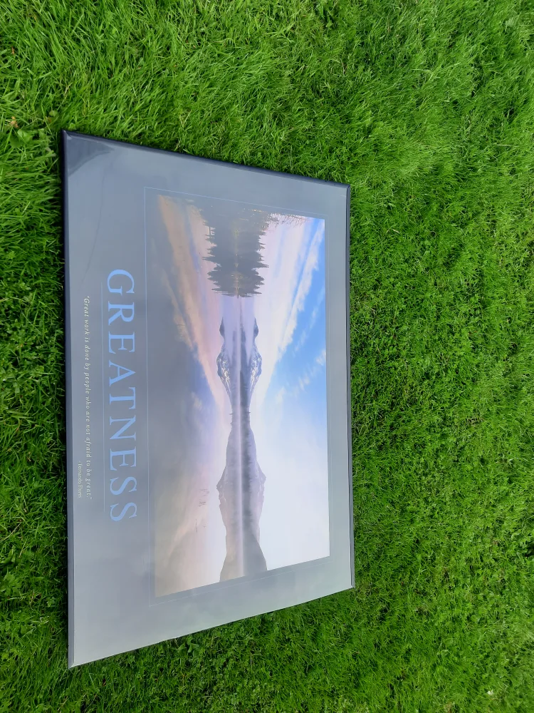 Framed Greatness Motivational Print thumbnail