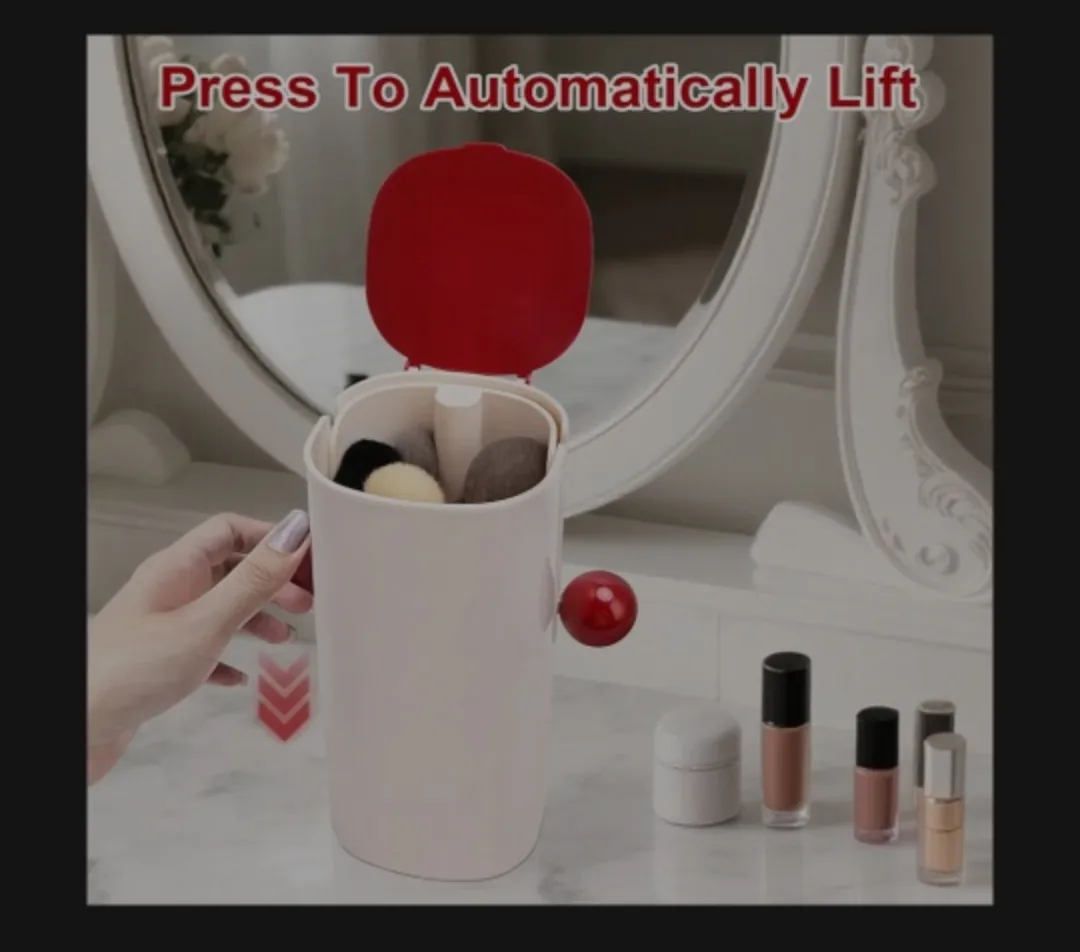 Makeup Brush Holder with Lid🥕 image indicator(8)