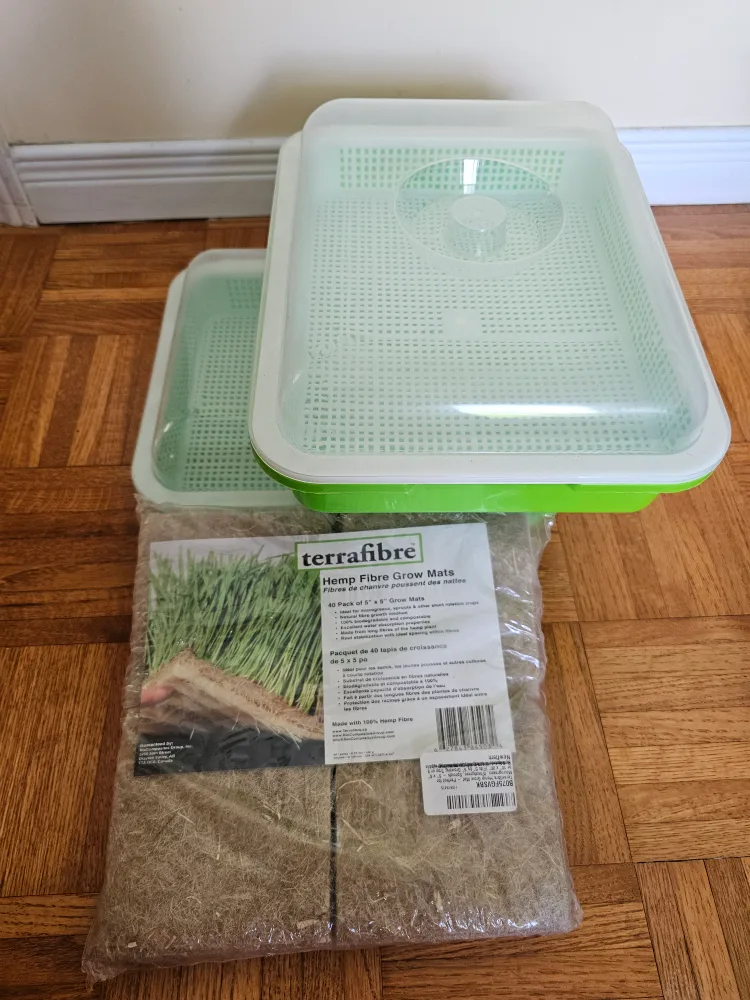 Terra Fibre Hemp Grow Mats + Sprouting Trays thumbnail