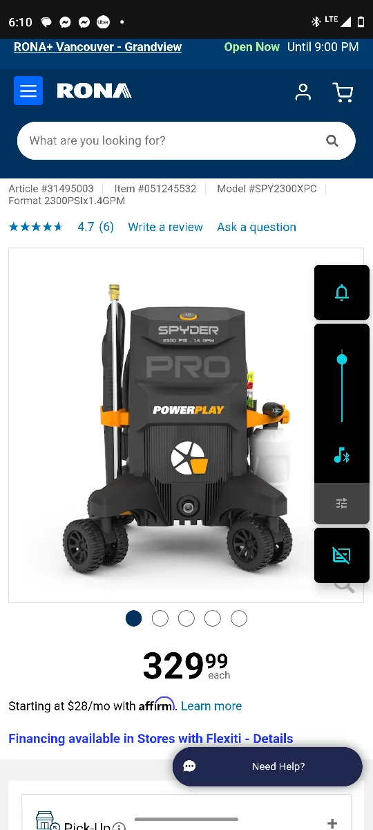 Spyder Powerplay Pressure Washer thumbnail