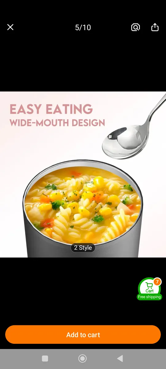 New Pink POWCAN Pink Food Jar with box image indicator(5)