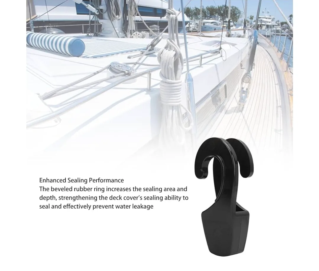 Brand New Boat Bumper Clips, Rail Fender Hangers Hook 32mm image indicator(6)