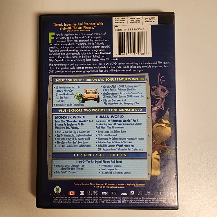 Monsters, Inc. 2-Disc Collector's Edition DVD image indicator(3)