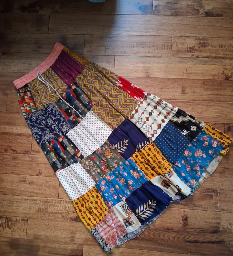 patchwork maxi skirt thumbnail