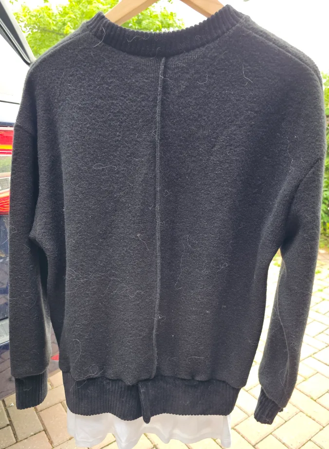 Black Sweater with Mickey Mouse Design image indicator(2)