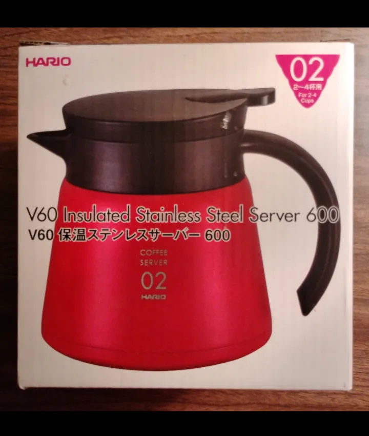 4 Hario V60 Insulated Stainless Steel Coffee Servers 600ml thumbnail