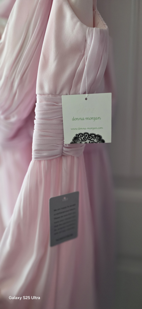 Donna Morgan Pink One-Shoulder Dress - photo 5